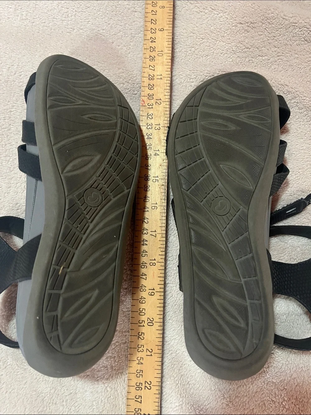 Black Strappy Comfort active Sandals Danny